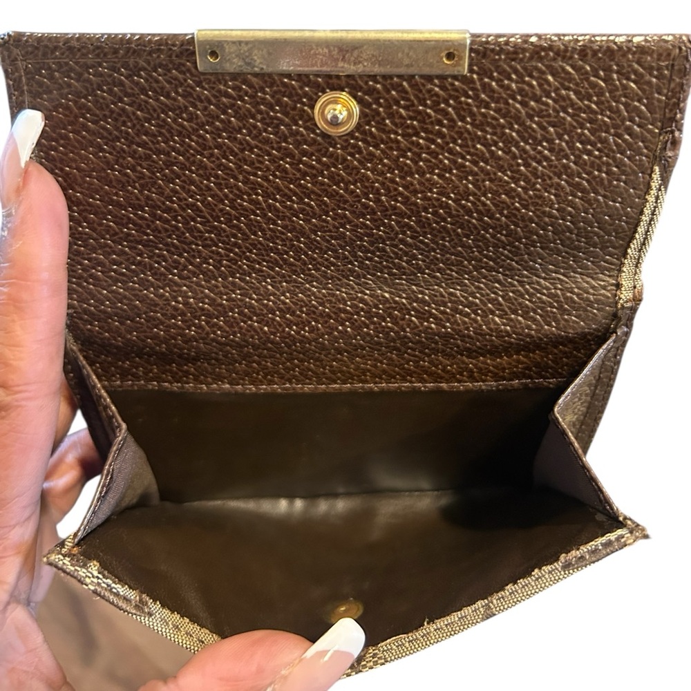 Givenchy Geometric Brown and Cream Vintage  Wallet - Picture 5 of 5